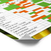 Bloembollen kalender poster (Hoek)