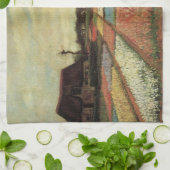 Bloembollenvelden door Vincent van Gogh Theedoek (Gevouwen)