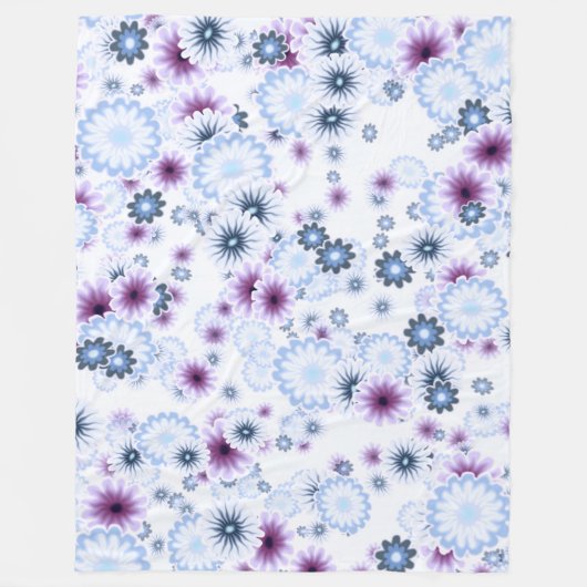 bloembom 4 fleece deken (Voorkant)
