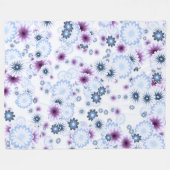 bloembom 4 fleece deken (Voorkant (Horizontaal))