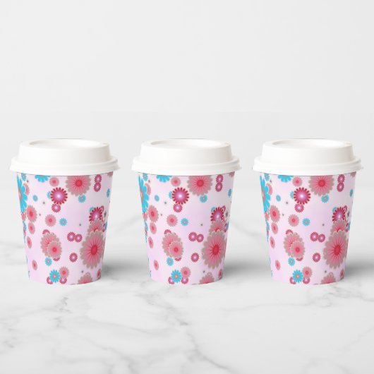 Bloembom papieren bekers (Multi)