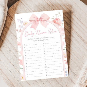 Bloemboog Baby in Bloom Shower Naam Race Spel