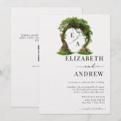 bloemboog | Boombruiloft Kaart (Voorkant / Achterkant)