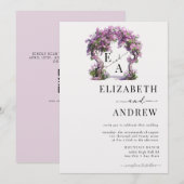 bloemboog | Boombruiloft Kaart (Voorkant / Achterkant)