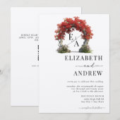 bloemboog | Boombruiloft Kaart (Voorkant / Achterkant)