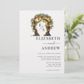 bloemboog | Boombruiloft Kaart (Staand voorkant)