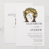 bloemboog | Boombruiloft Kaart (Voorkant / Achterkant)