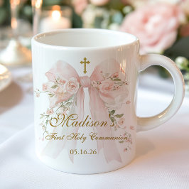 Bloemboog Eerste Heilige Communie Religieus Favori Mok