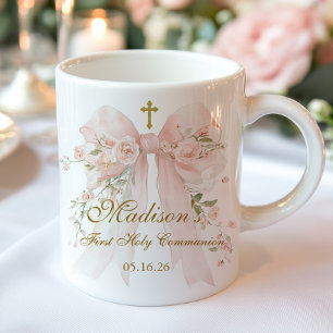 Bloemboog Eerste Heilige Communie Religieus Favori Mok