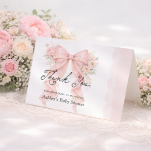 Bloemboog Elegante Vintage Baby Shower Bedankt