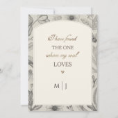  bloemboog Lijst Christelijk bruiloft Kaart (Achterkant)