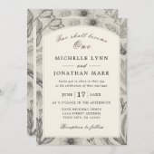  bloemboog Lijst Christelijk bruiloft Kaart (Voorkant / Achterkant)