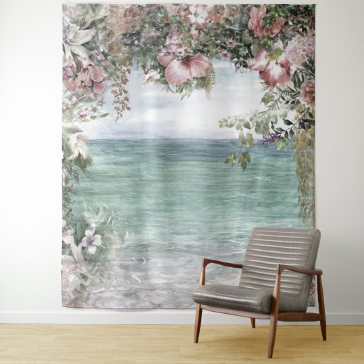 Bloemboog naar het zeehuwelijkprop wandkleed (In situ)
