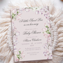 Bloemboog van lieve erwten Baby brunch elegant lav