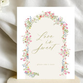 Bloemboog voorjaar tuin vrijgezellenfeest teken poster