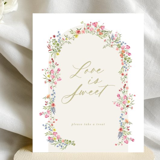 Bloemboog voorjaar tuin vrijgezellenfeest teken poster