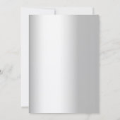 Bloemboog zilver 25e huwelijksverjaardag kaart (Achterkant)