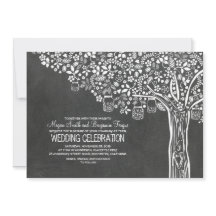 Bloemboom Mason Jar Lights Chalkboard bruiloft