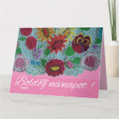  bloemborduurwerk uit Zuid-Hongarije Kaart (Voorkant)