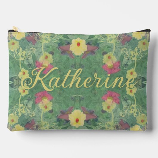 Bloembos Vloer w/Naam Print Cut Naaizak Etui (Voorkant)