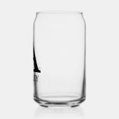 Bloembrief A Monogram en gepersonaliseerde naam Blikvorm Glas (Links)