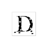 Bloembrief D Rubberstempel (Afrduk)