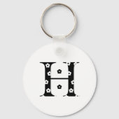 bloembrief H Sleutelhanger (Voorkant)