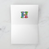 Bloembrief H Wenskaart - Blank Inside Kaart (Binnen)