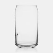 Bloembrief I Monogram en gepersonaliseerde naam Blikvorm Glas (Links)