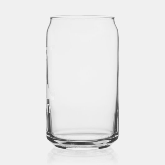 Bloembrief K Monogram Gepersonaliseerde naam Wit Blikvorm Glas (Links)