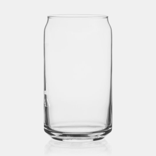 Bloembrief L Monogram Gepersonaliseerde naam Wit Blikvorm Glas (Links)