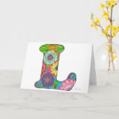 Bloembrief L Wenskaart - Blank Inside Kaart (Gele Bloem)