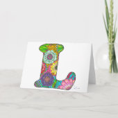 Bloembrief L Wenskaart - Blank Inside Kaart (Voorkant)