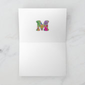 Bloembrief M Wenskaart - Blank Inside Kaart (Binnen)