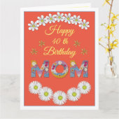 Bloembrief mam op persoonlijke titel Birthday-kaar Kaart (Gele Bloem)