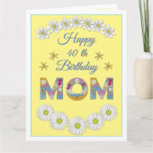 Bloembrief mam op persoonlijke titel Birthday-kaar Kaart (Voorkant)