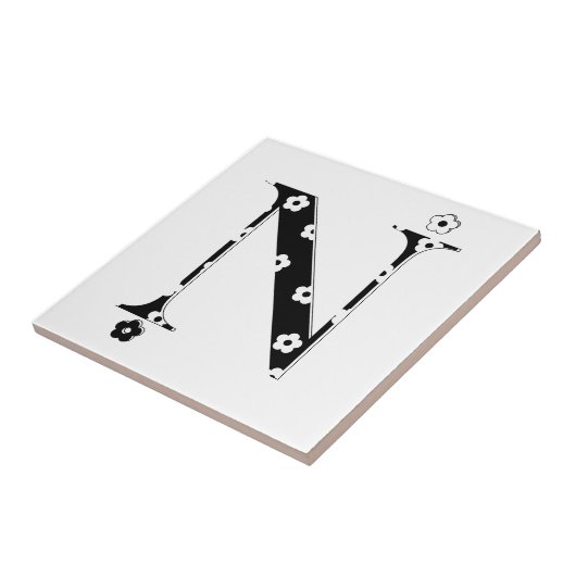 bloembrief N Tegeltje (Zijkant)