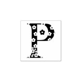 Bloembrief P Rubberstempel (Afrduk)