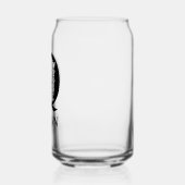 Bloembrief Q Monogram en gepersonaliseerde naam Blikvorm Glas (Links)