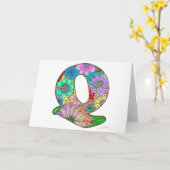 Bloembrief Q Wenskaart - Blank Inside Kaart (Gele Bloem)