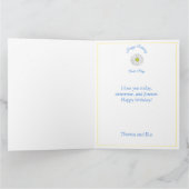 Bloembrief Tunt Aangepaste geboortedagkaart Kaart (Binnen)