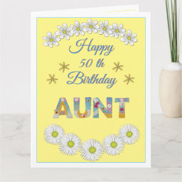 Bloembrief Tunt Aangepaste geboortedagkaart Kaart