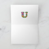 Bloembrief U Wenskaart - Blank Inside Kaart (Binnen)