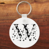 bloembrief W Sleutelhanger (Voorkant)
