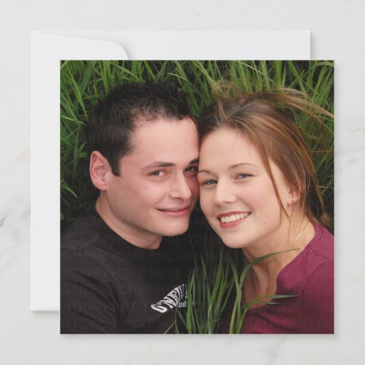 Bloembrieven Rustieke Woodland Foto Bewaar de datu Save The Date (Achterkant)