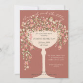 Bloembrunch en Bubbly Champagne Vrijgezellenfeest Kaart (Voorkant)