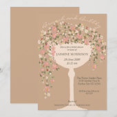 Bloembrunch en Bubbly Champagne Vrijgezellenfeest Kaart (Voorkant / Achterkant)