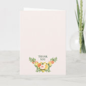 Bloemcitroen Sinaasappel Onze belangrijkste knijp Bedankkaart (Achterkant)