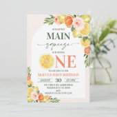 Bloemcitroen Sinaasappel Onze belangrijkste knijp  Kaart (Staand voorkant)