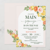 Bloemcitroen Sinaasappel Onze belangrijkste knijp  Kaart (Voorkant / Achterkant)